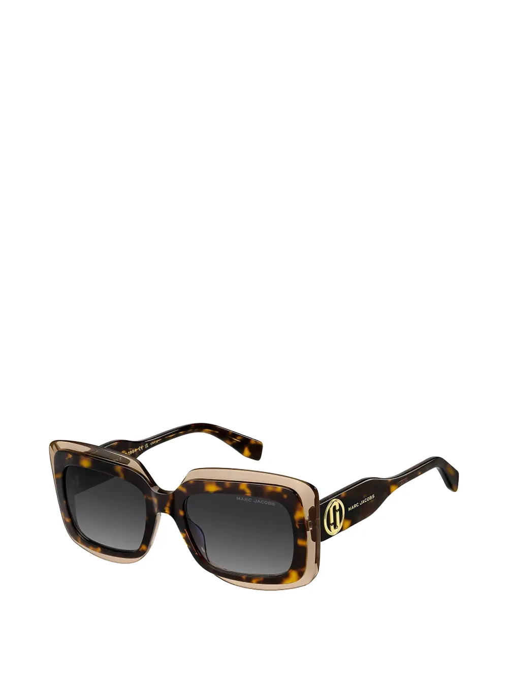 Marc Jacobs Eyewear Zonnebril met rechthoekig montuur Bruin