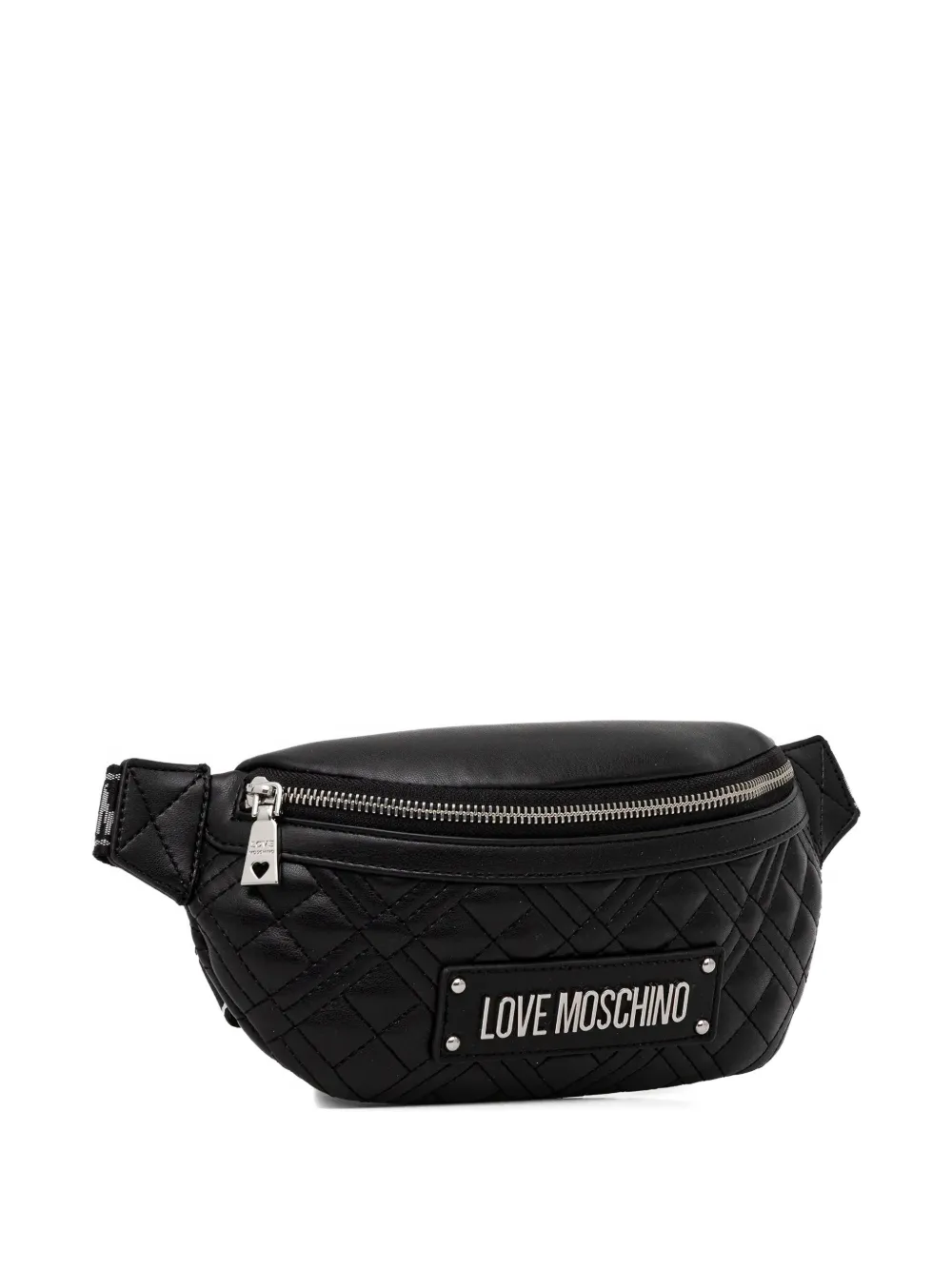 Love Moschino quilted-design zip-fastening belt bag - Zwart