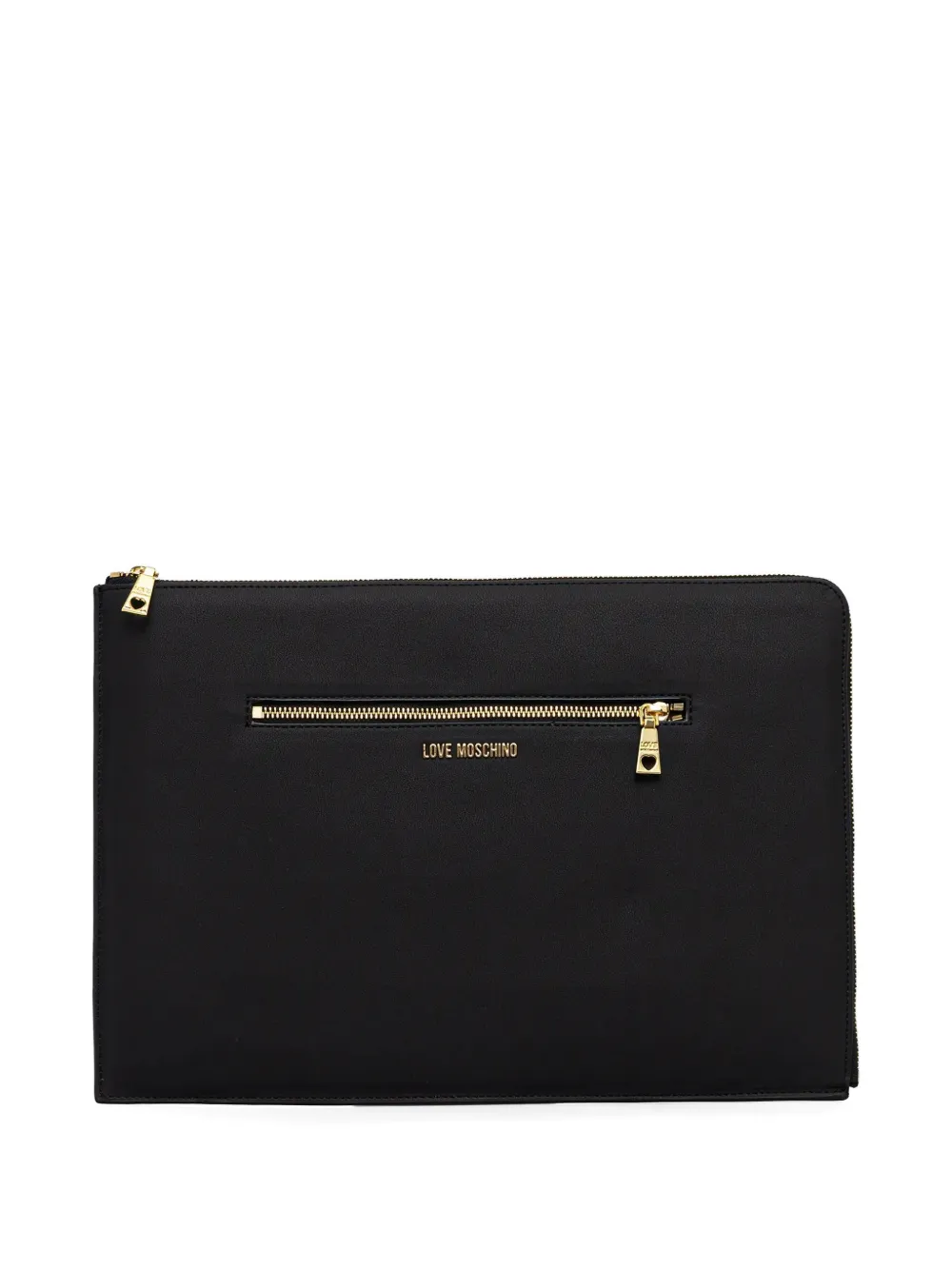 Love Moschino zip-fastening laptop case - Nero