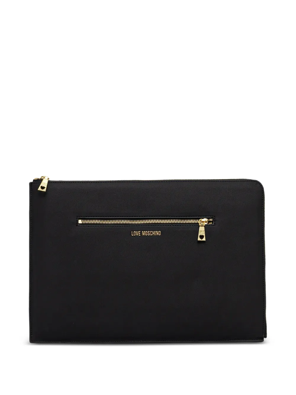 Love Moschino zip-fastening laptop case - Nero