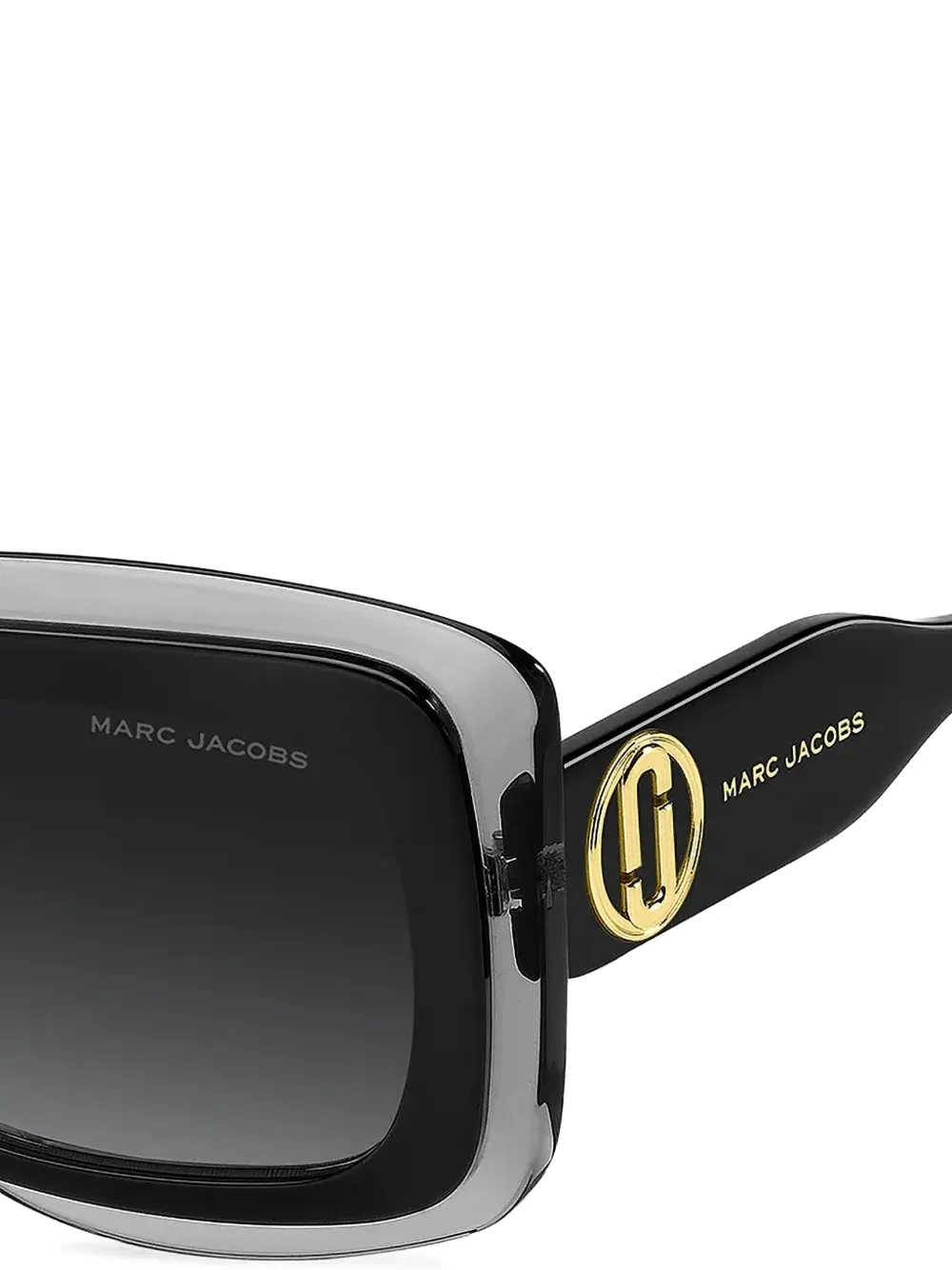 Marc Jacobs Eyewear Zonnebril met vierkant montuur Zwart