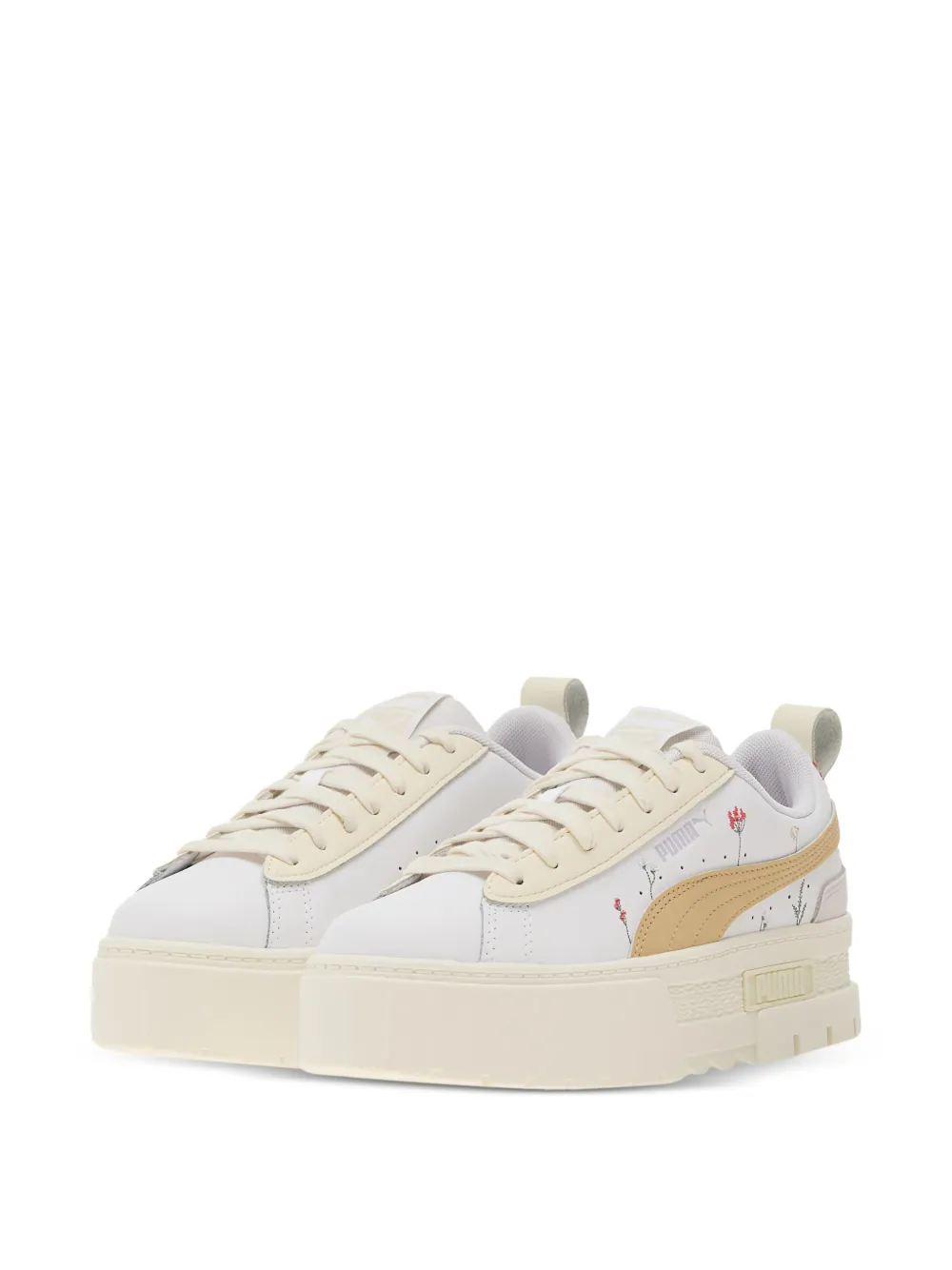 PUMA Mayze Secret Garden sneakers met plateauzool - Wit