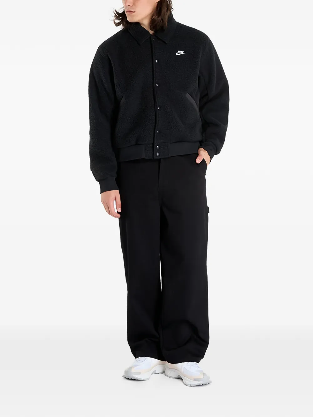 Nike high-pile fleece jacket | Bomber Jackets | Image 2