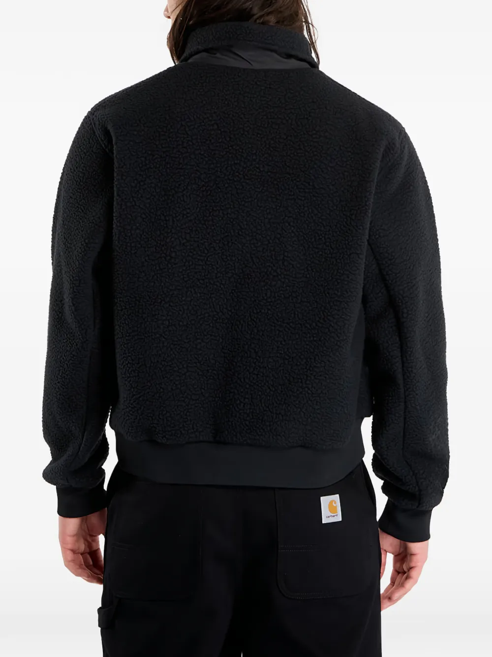 Nike Fleece jack met hoge stapel Zwart