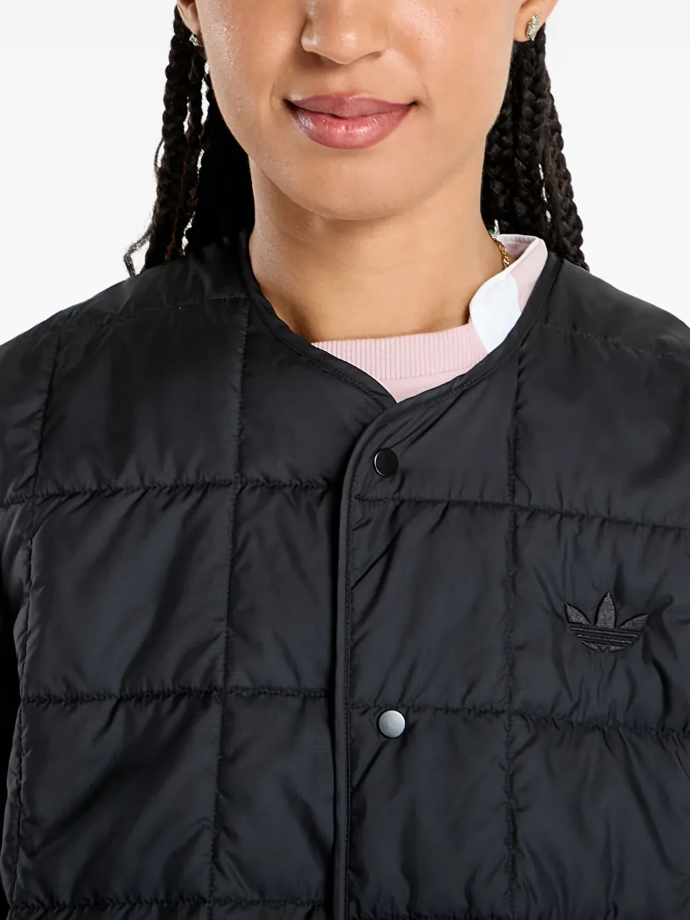 adidas Essentials gewatteerd jack Zwart