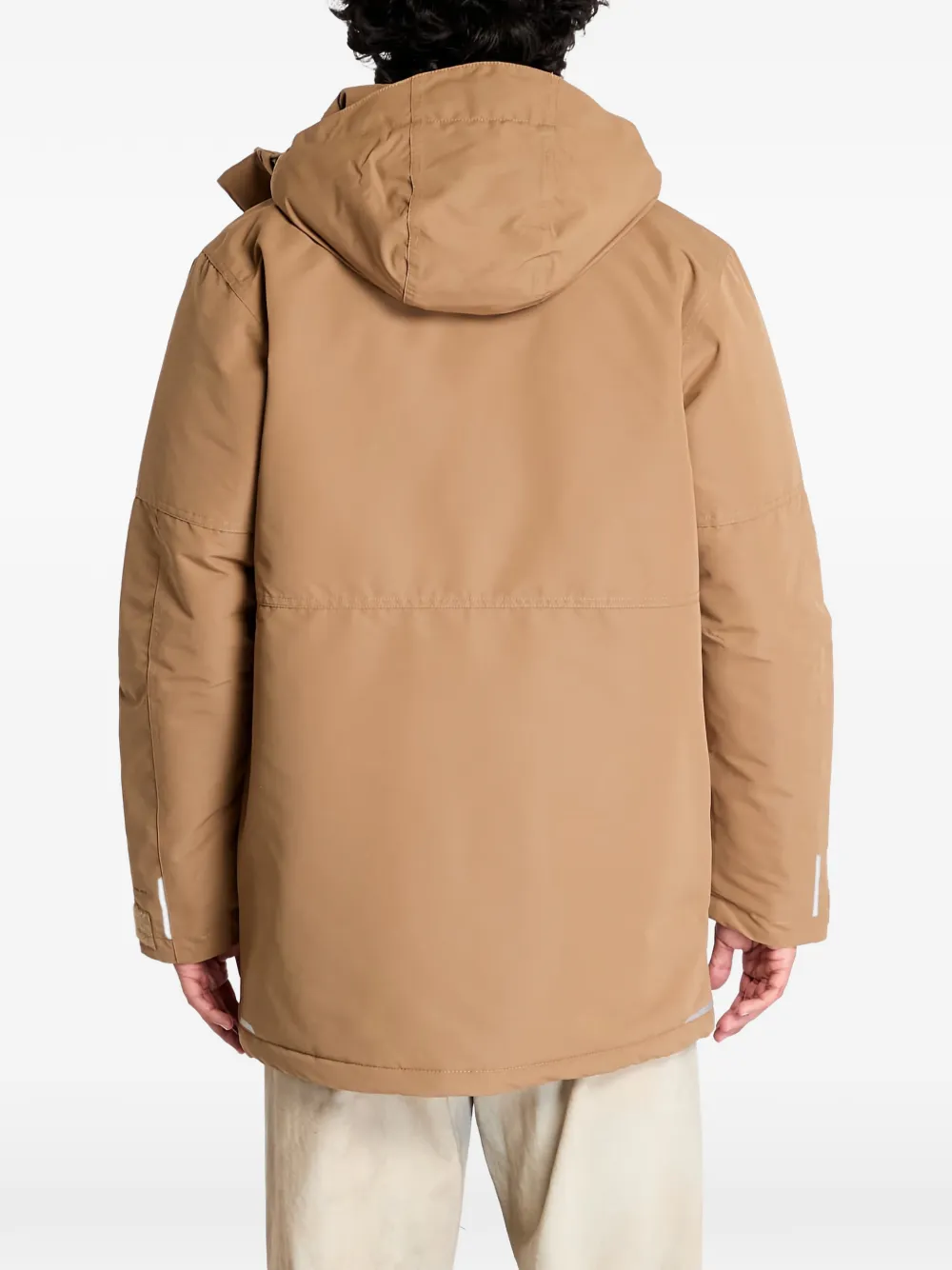 Columbia Gewatteerd jack met capuchon en klepzak Beige
