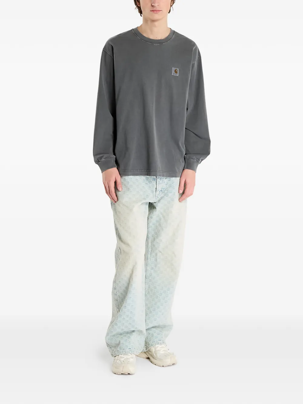 Carhartt WIP L S Vista T-shirt met lange mouwen Grijs