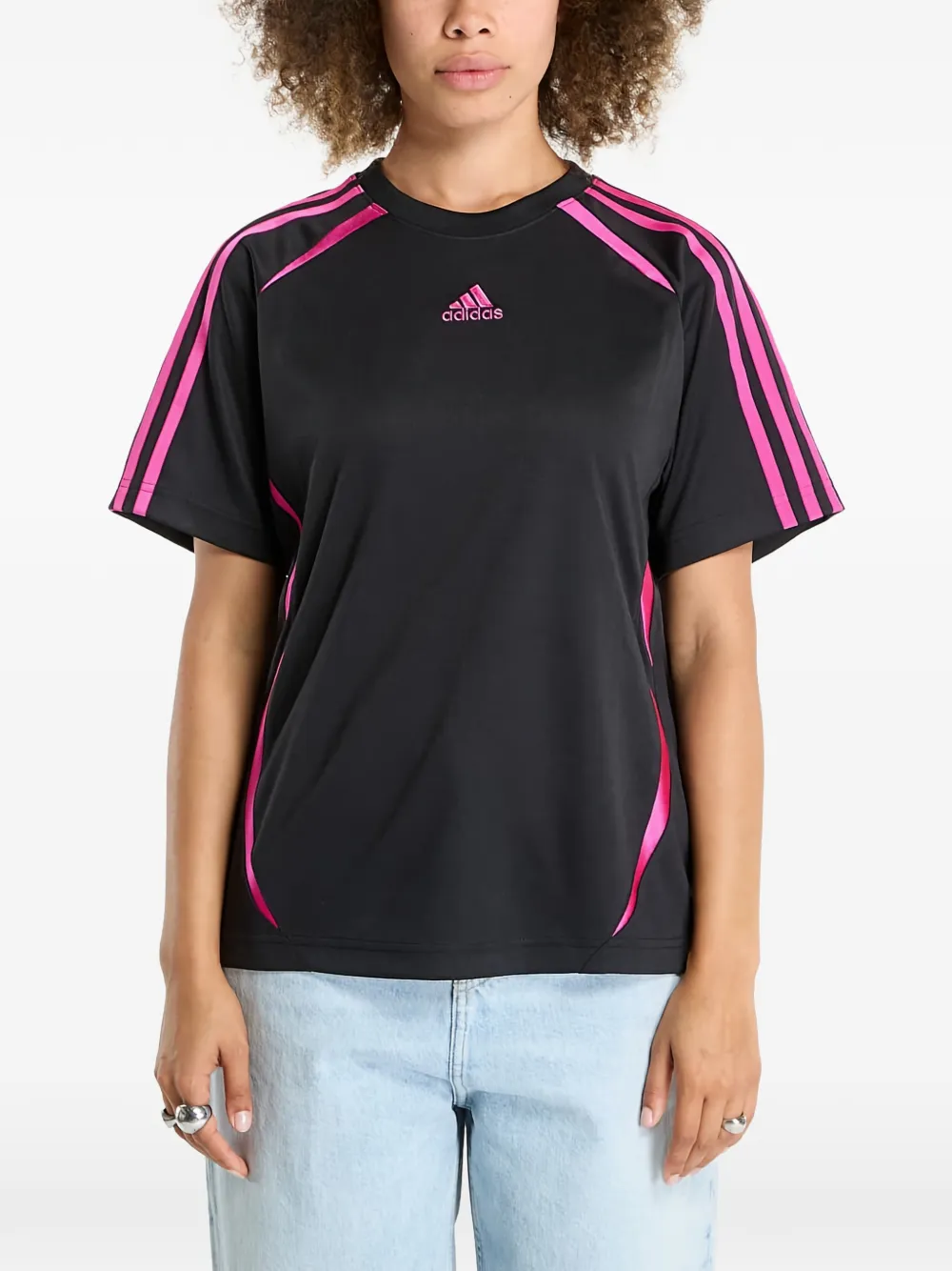 adidas Adicolor Teamgeist stripes T-shirt - Nero