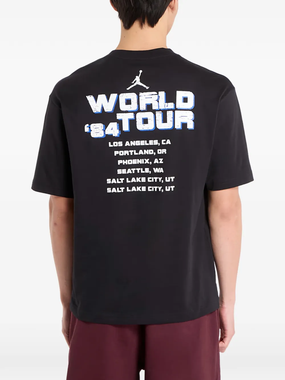 Jordan T-shirt met print Zwart