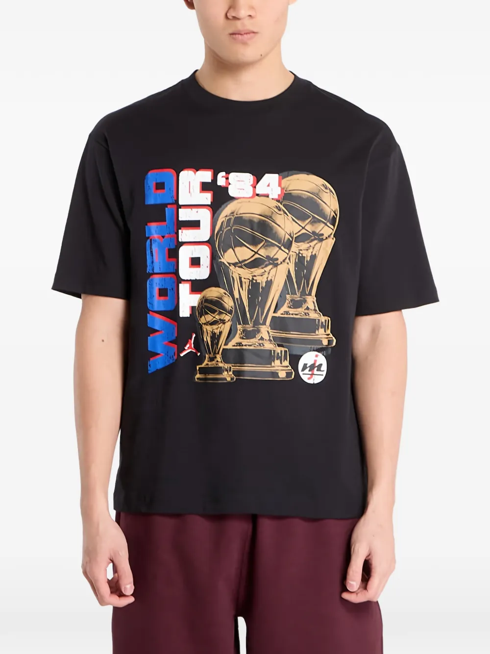 Jordan T-shirt met print Zwart