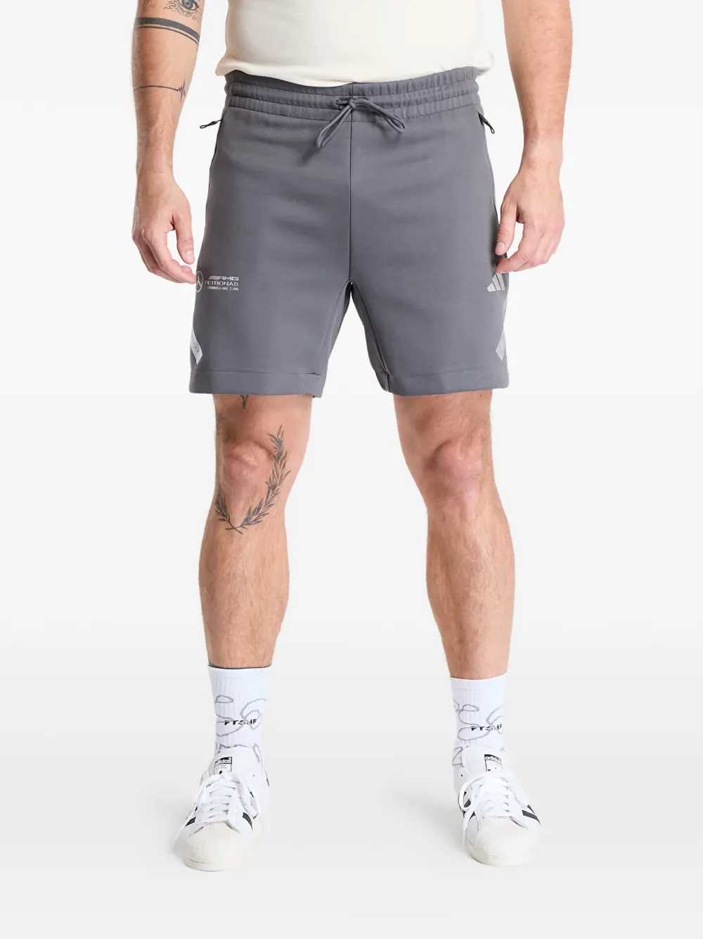 adidas x Mercedes-AMG Petronas graphic shorts - Grigio