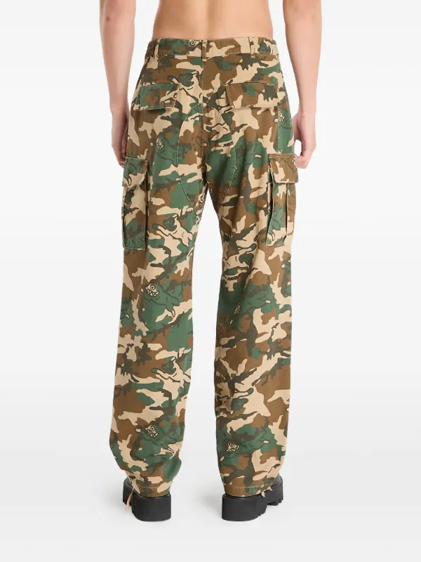 Jeans Heren Broek Mode Streetwear Mannen Jeans Losse Fit Camouflage Grote Pocket Casual Cargo Broek Militaire Stijl Hip Hop Joggers Brede Been Broek M Graycamo