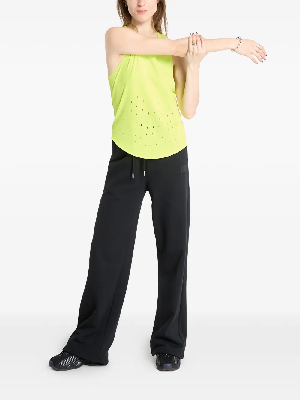 Nike Geperforeerde tanktop met V-hals Groen