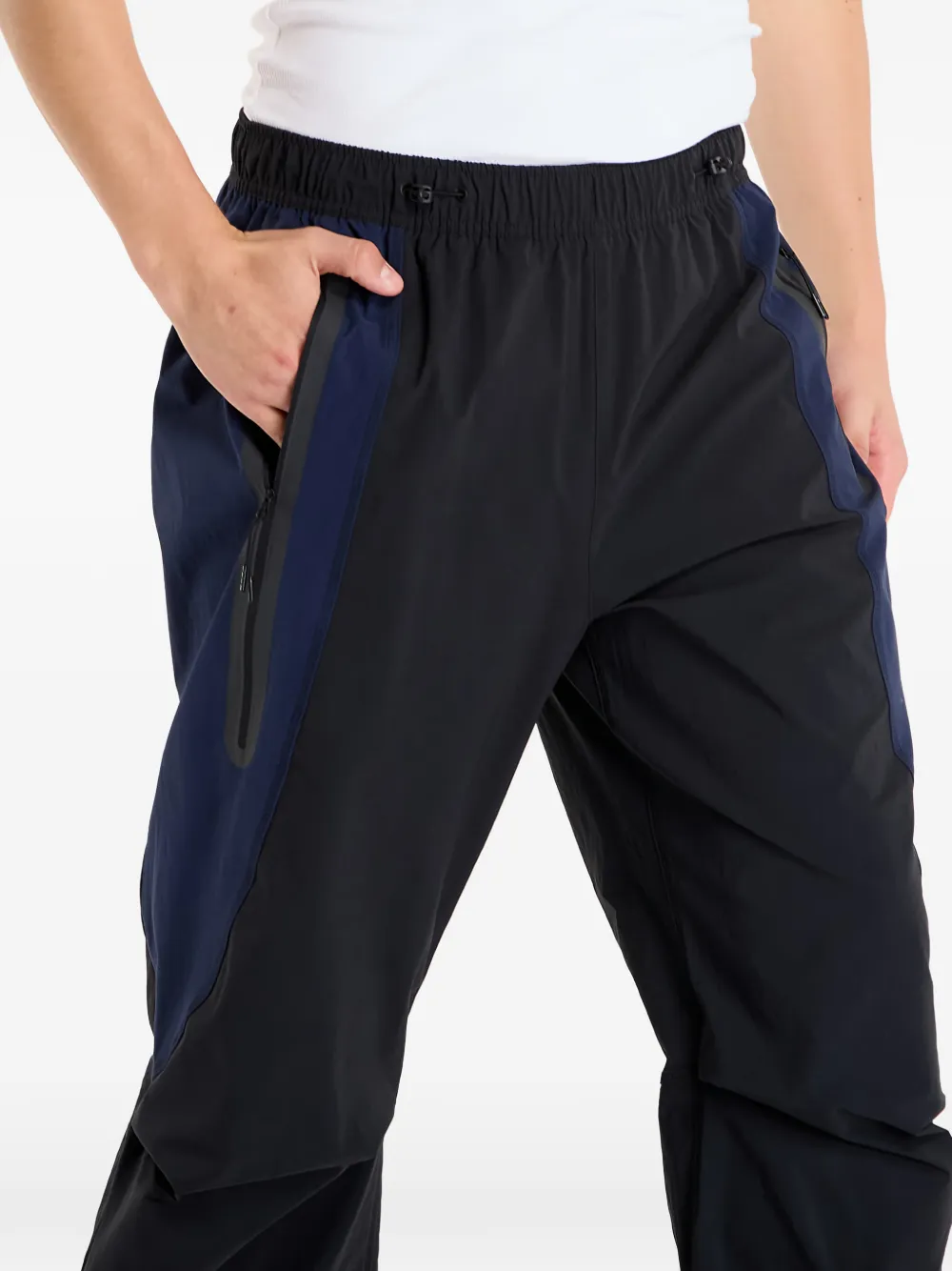 Nike Oversized trainingsbroek met colourblocking Zwart