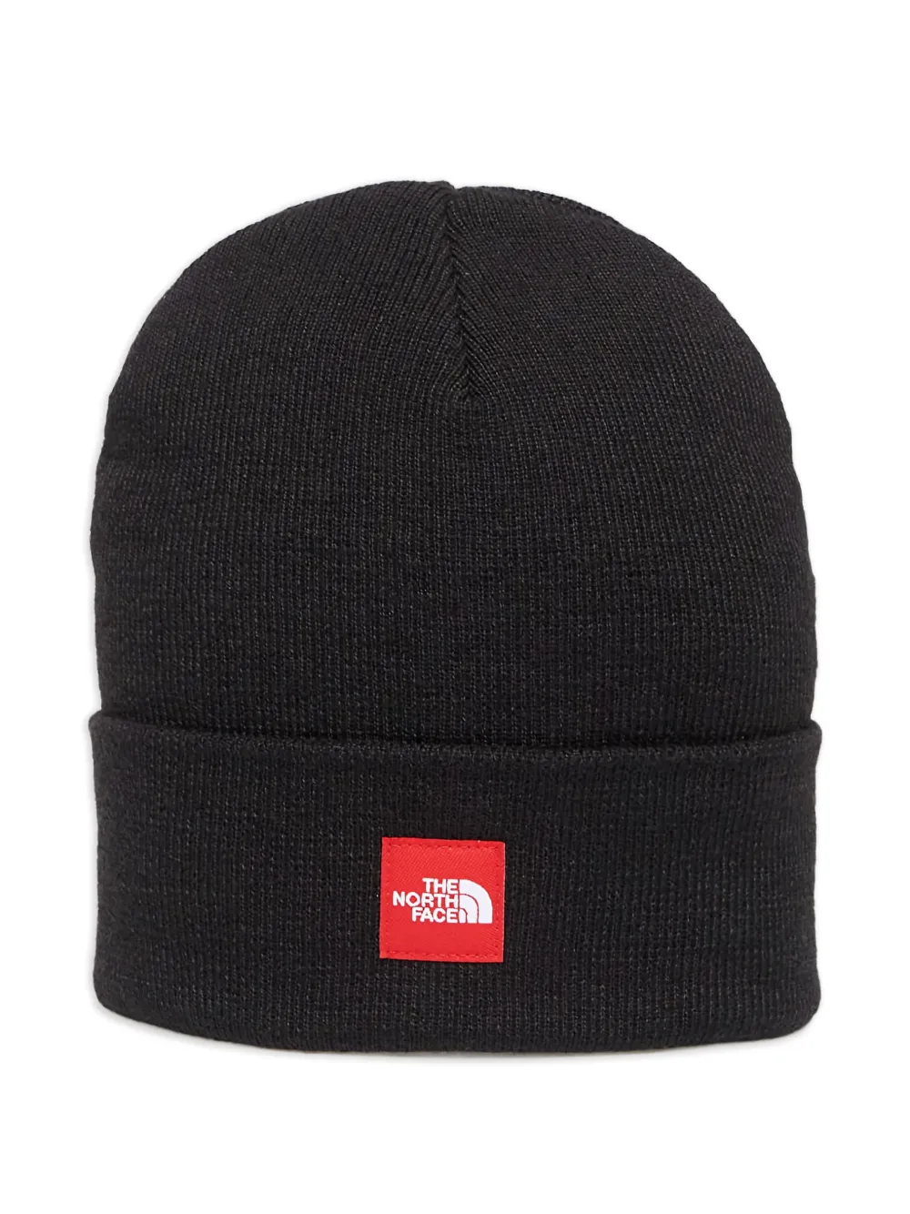 The North Face logo-patch beanie hat - Nero