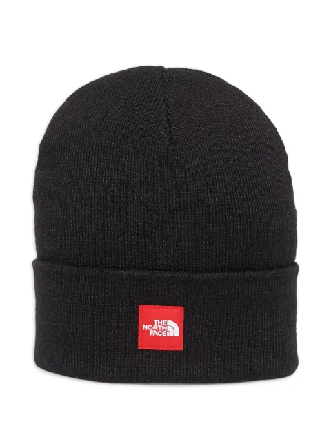 The North Face logo-patch beanie hat