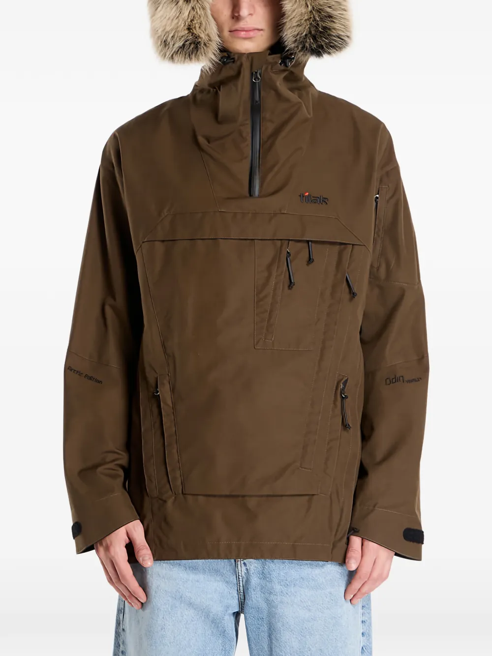  Tilak Tilak Odin Hooded Jacket - Brown 