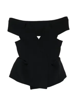 Junya Watanabe x Commes Des Garçons short-sleeved Top | Black