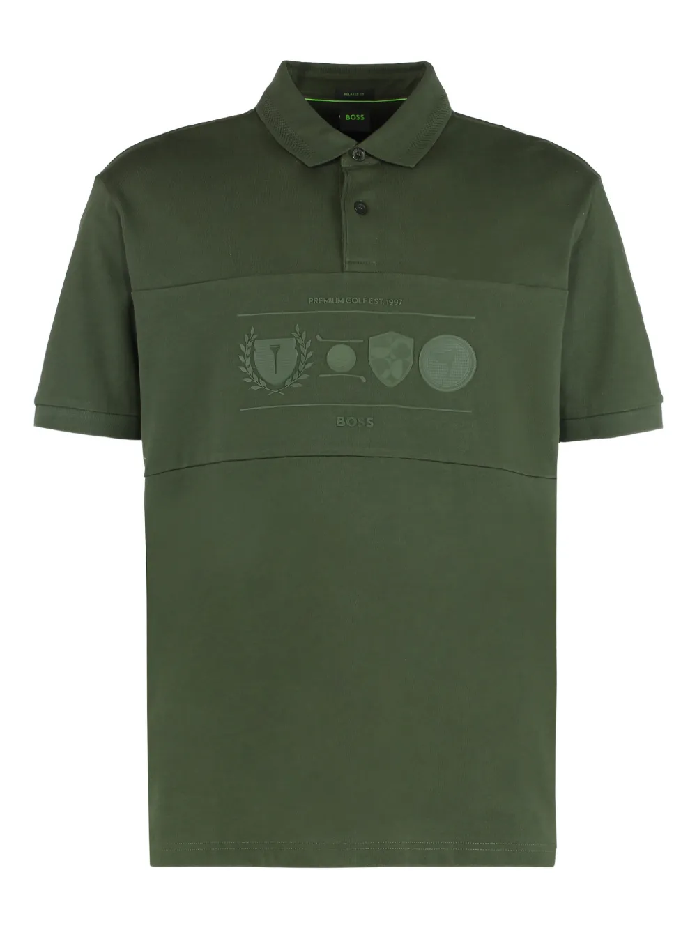 BOSS golf-artwork polo shirt - Verde