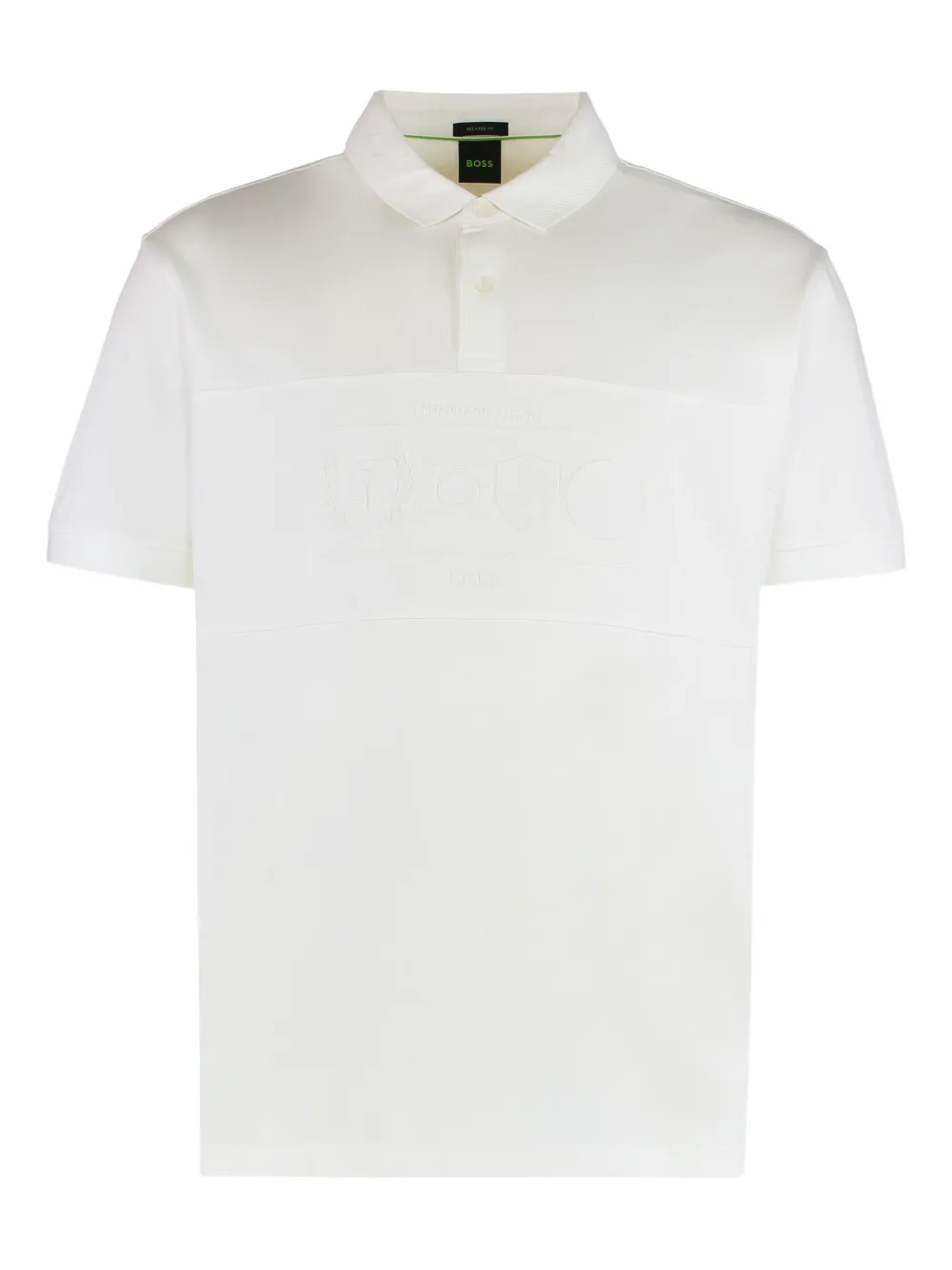 BOSS playera tipo polo de algodón | blanco | Image 1