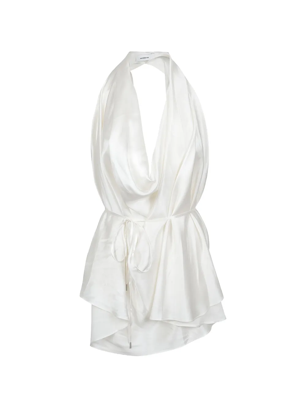 WARDROBE.NYC tie-waist open-back top - Bianco