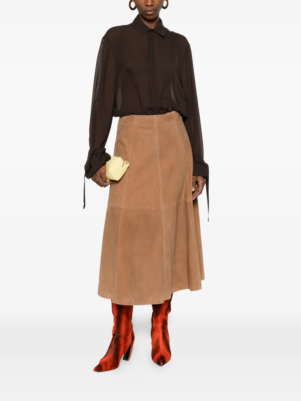 The Frankie Shop wide-sleeve Shirt - Bruin