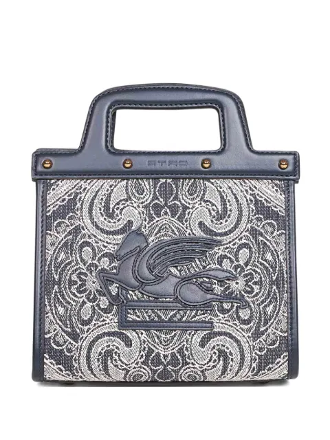 ETRO small embossed-logo jacquard tote bag
