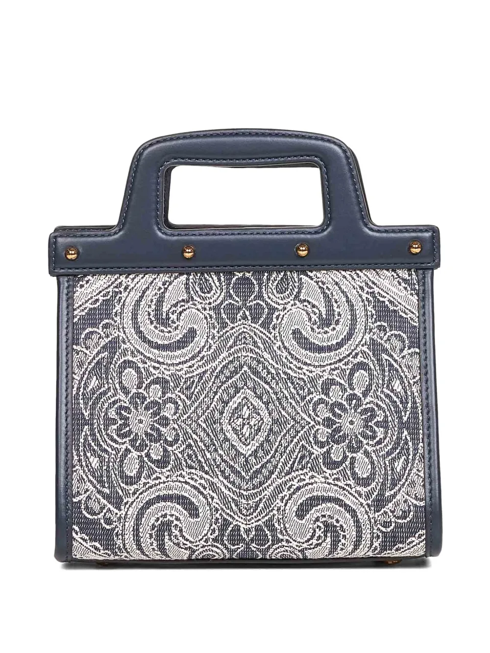 ETRO small embossed-logo jacquard tote bag - Blauw