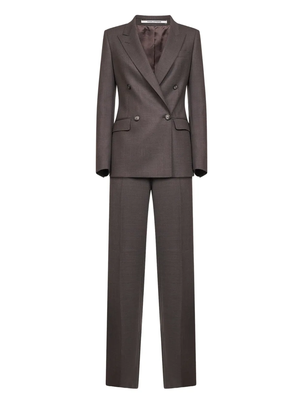 Tagliatore double-breasted peak-lapels suit | Brown | Image 1