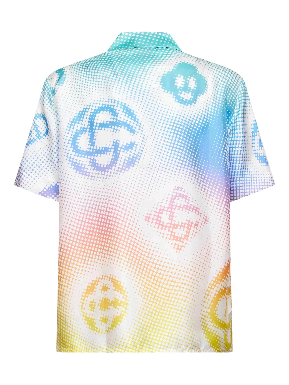 Casablanca button-up print shirt - Wit