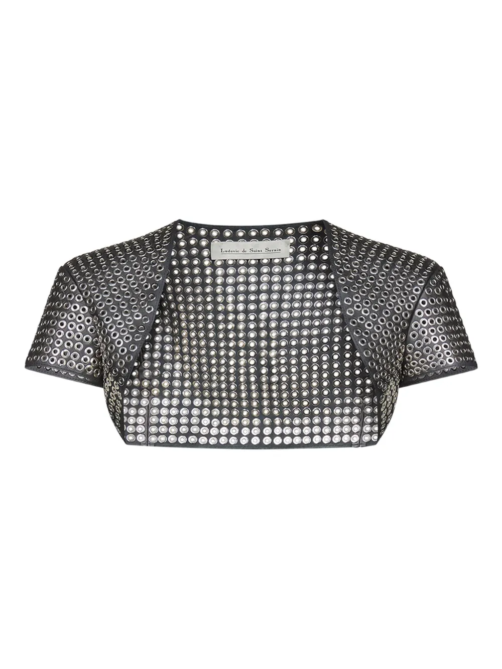 Ludovic de Saint Sernin eyelet bolero - Schwarz