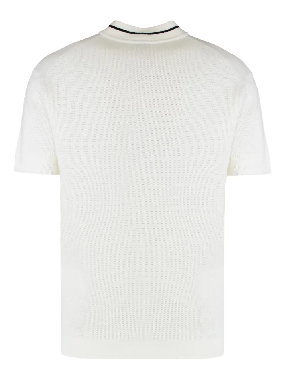 BOSS zip-fastening polo shirt - Wit