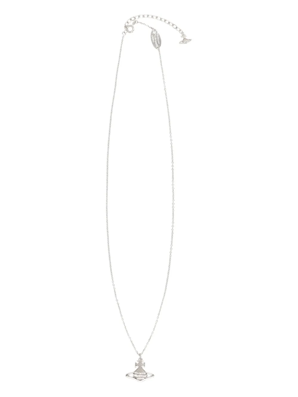 Vivienne Westwood Crispin halsketting met hanger - Zilver