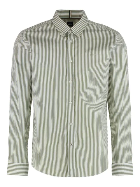 BOSS camisa oxford slim con motivo de rayas