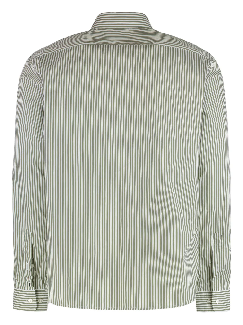 BOSS slim-fit striped oxford shirt - Groen