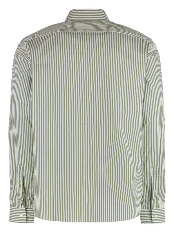 green ditsy print dress Minna Collared Woven Dress-Green Ditsy Floral