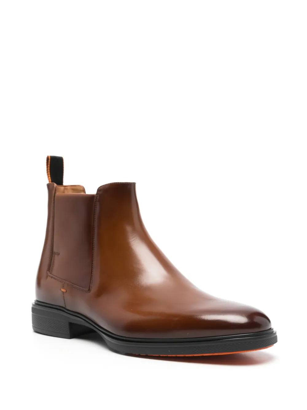 Santoni leather chelsea boots Bruin