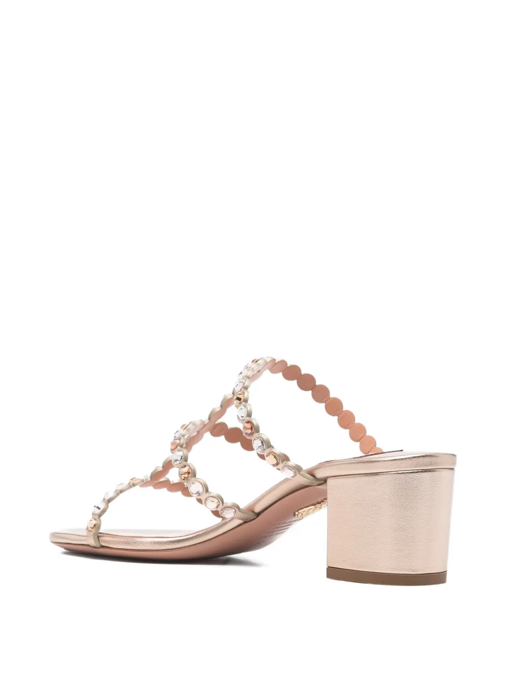 Aquazzura Tequilla sandalen verfraaid met kristallen Goud