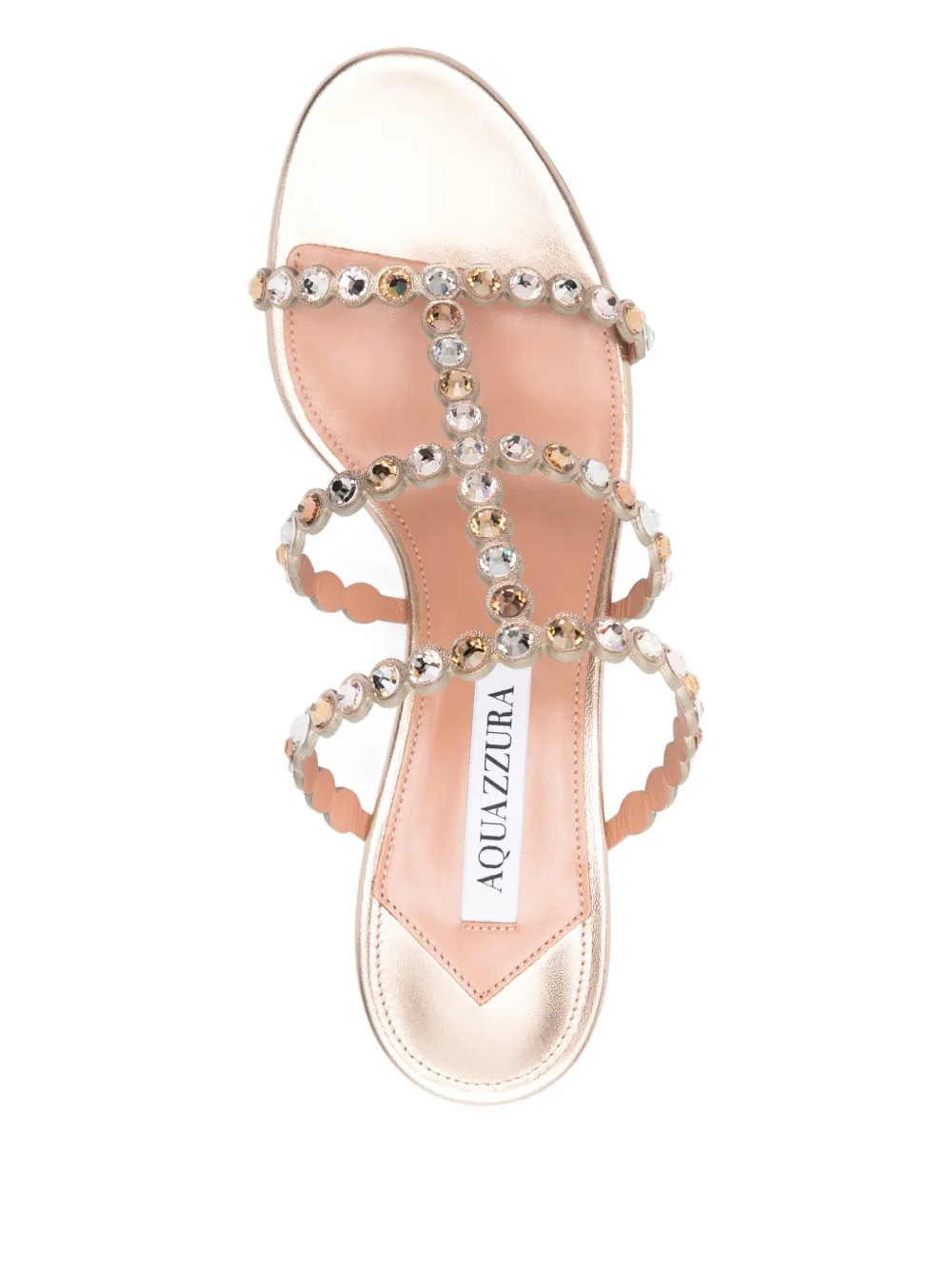 Aquazzura Tequilla sandalen verfraaid met kristallen Goud