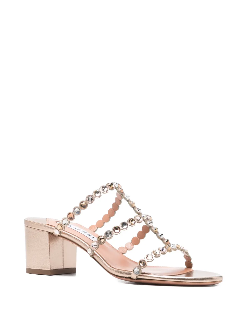 Aquazzura Tequilla sandalen verfraaid met kristallen Goud