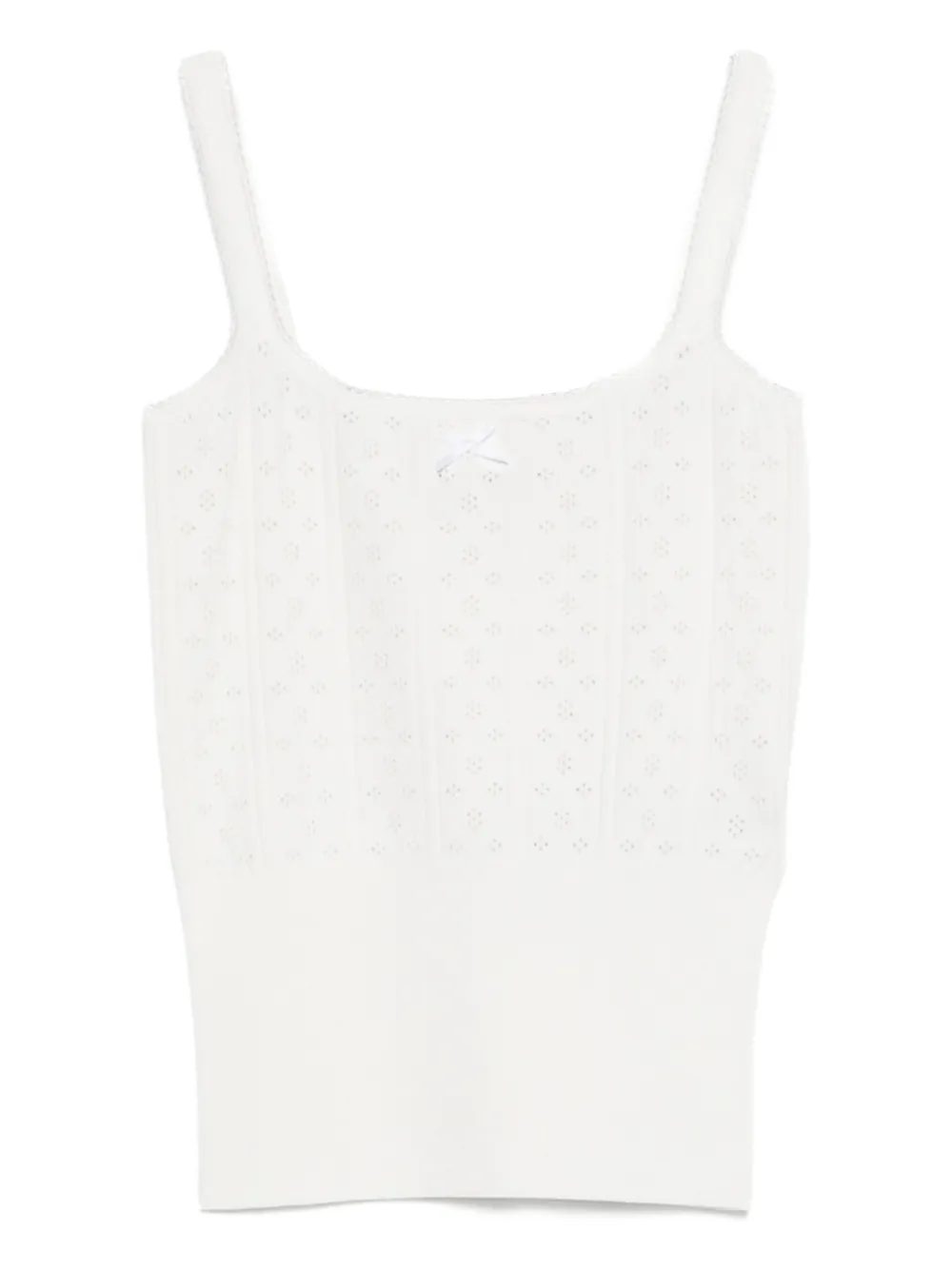 JW Anderson ribbed-knit tank top - Bianco