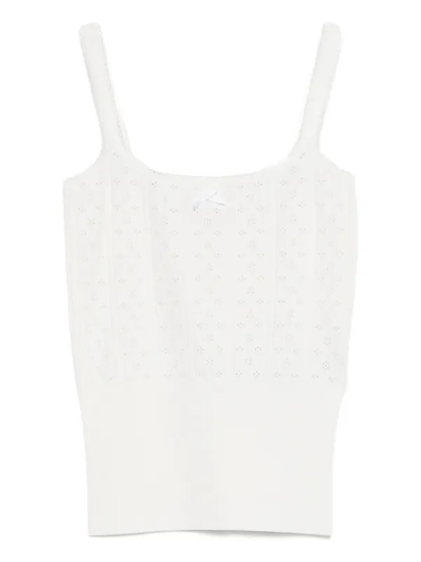 JW Anderson Ribbed-knit Tank Top in White