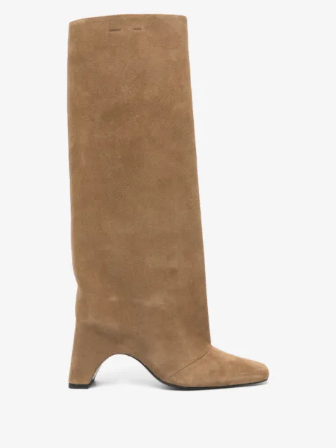 Coperni square-toe heeled knee-high boots