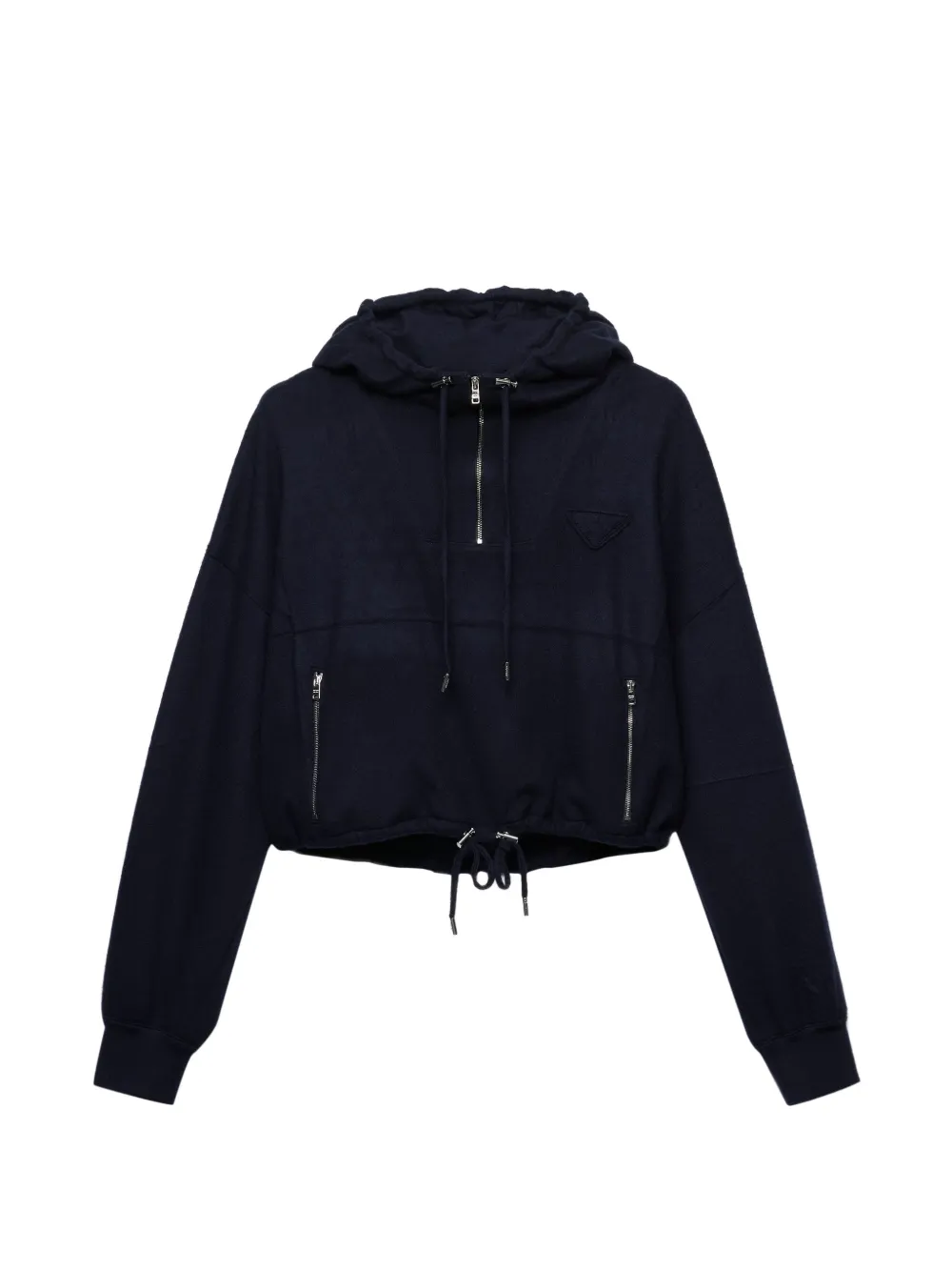 Prada Wool and cashmere hoodie - Blu