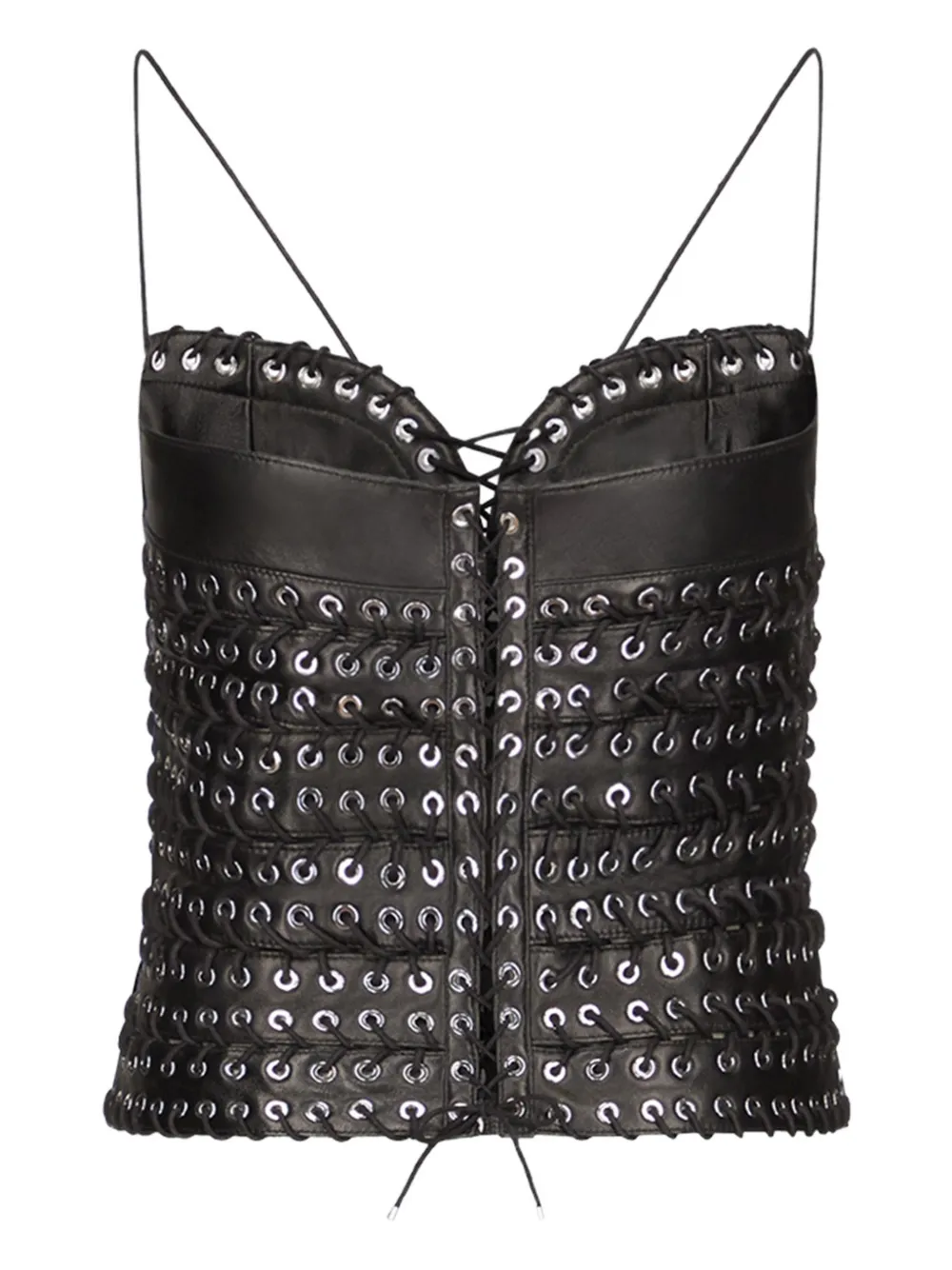 Ludovic De Saint Sernin Lee Leather Top In Black