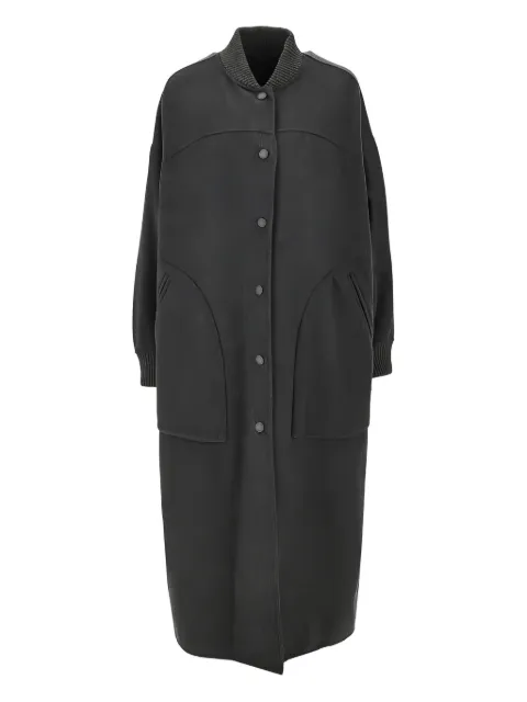 Weekend Max Mara rib-knit pocket parka coat