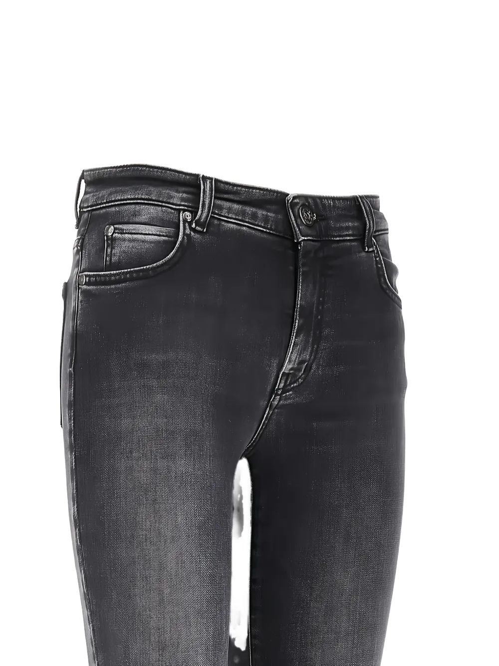  Weekend Max Mara Belt Loops Cropped Jeans - Grey 