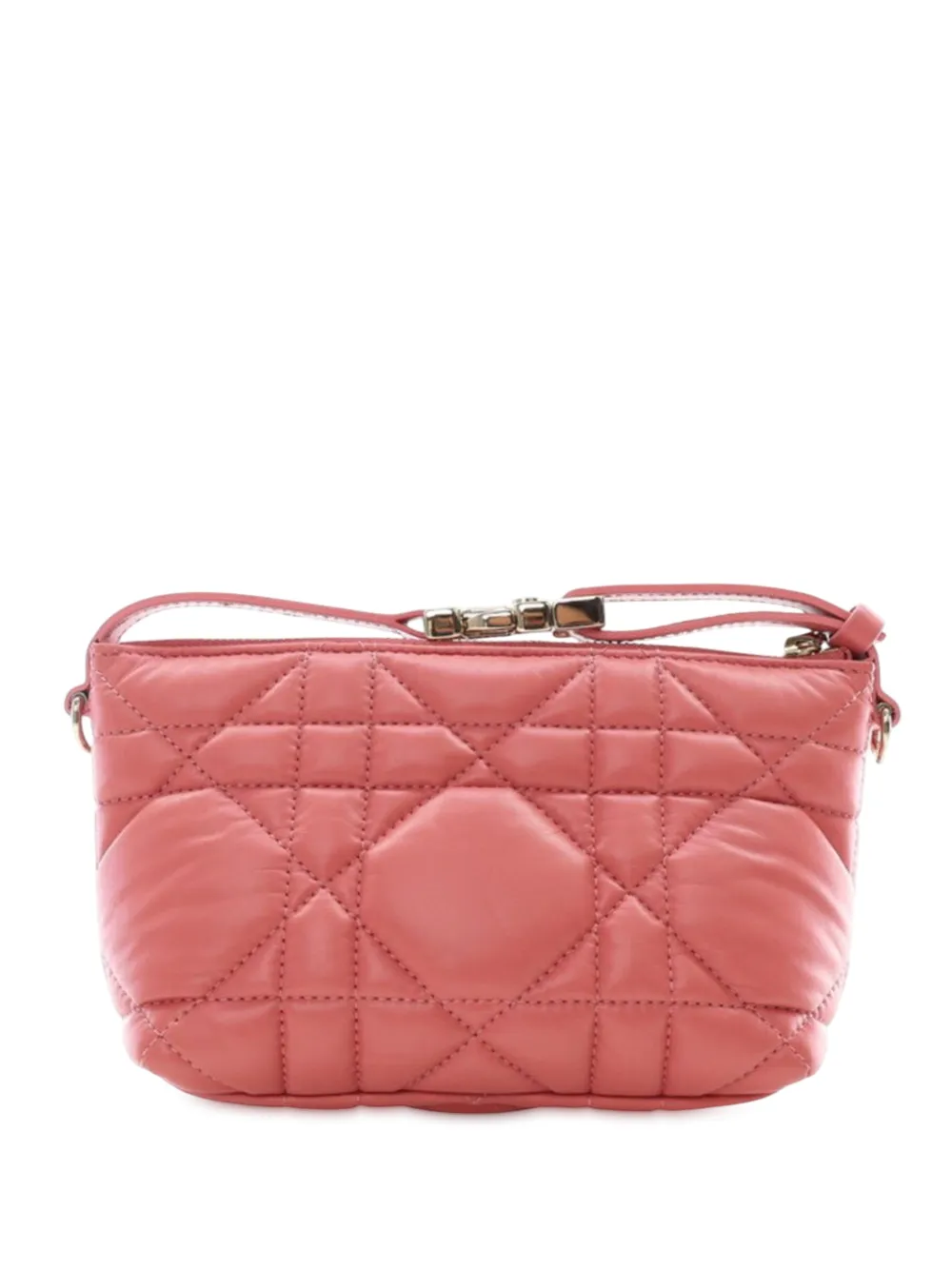 Christian Dior Pre-Owned Borsa a mano DiorTravel Nomad piccola in pelle di vitello con motivo Macro-Cannage 2022 - Rosa