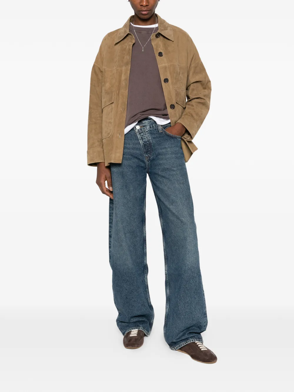 AGOLDE button-fastening jeans - Blauw