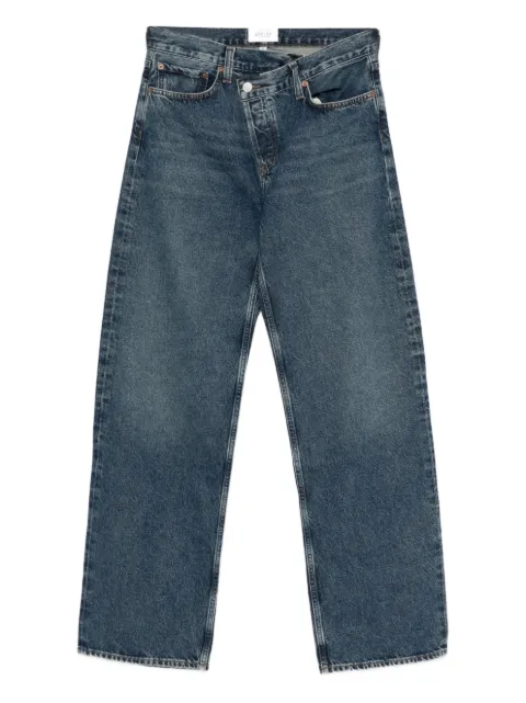 AGOLDE asymmetric-waistband wide-leg jeans